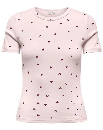 JDY - JDYLucky O-Neck T-Shirt - Pink Dogwood